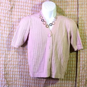 Philosophy short sleeve cardigan size small
